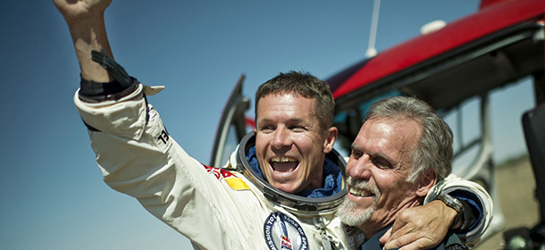 Le foto del volo di Baumgartner