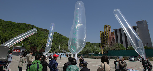 I palloni aerostatici contro la Corea del Nord