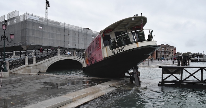La straordinaria acqua alta a Venezia