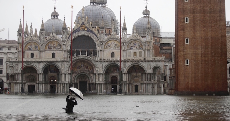 Le foto dell’acqua alta a Venezia