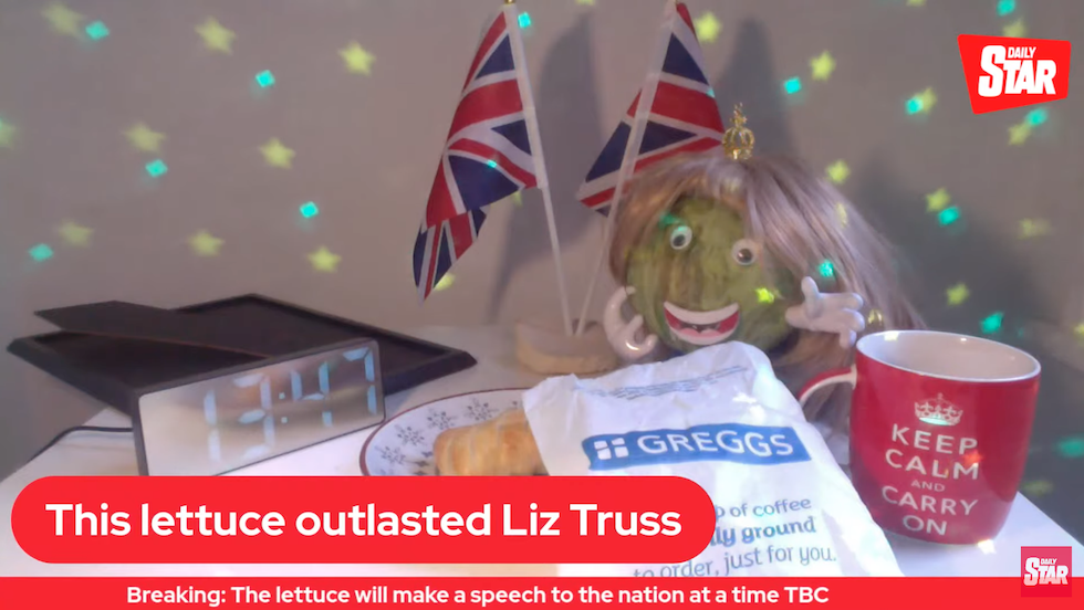 Una lattuga ha vinto contro Liz Truss