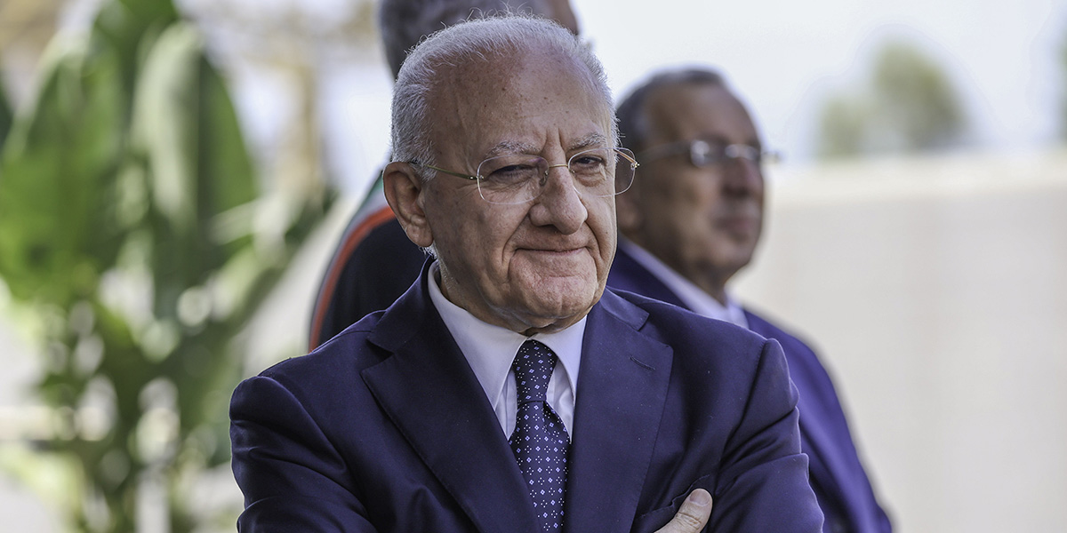 Il presidente della Regione Campania, Vincenzo De Luca (Fabio Sasso/ZUMA Press Wire via ANSA)