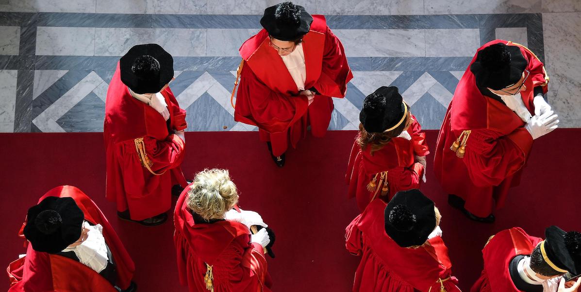 Un momento dell'inaugurazione dell'anno giudiziario presso la Corte di Cassazione, Roma, 25 gennaio 2019 (ANSA/ALESSANDRO DI MEO)
