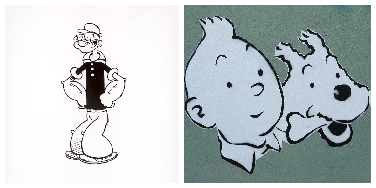 È scaduto il diritto d’autore su Braccio di Ferro e Tintin