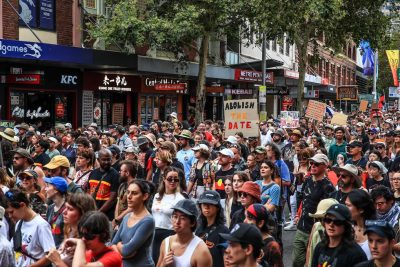 Una manifestazione di protesta