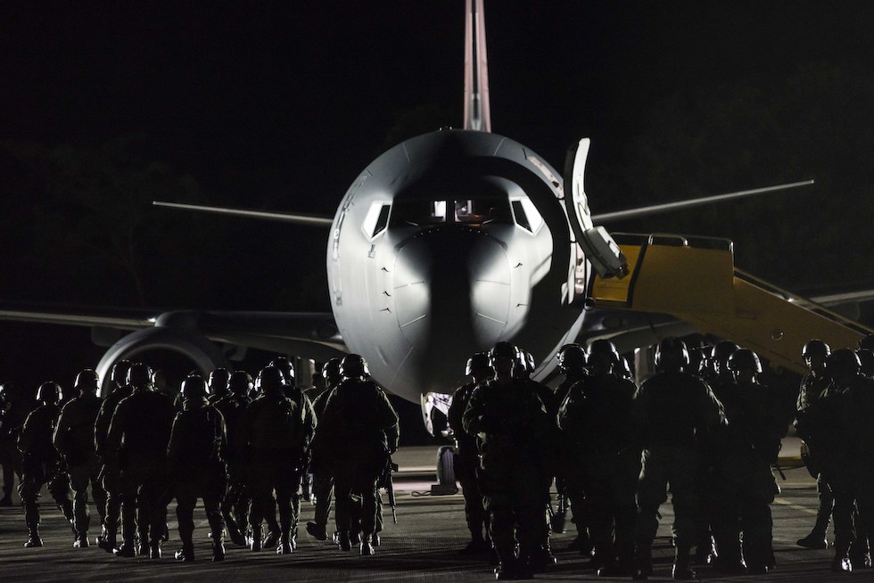 Truppe messicane durante un'operazione antidroga nel 2019