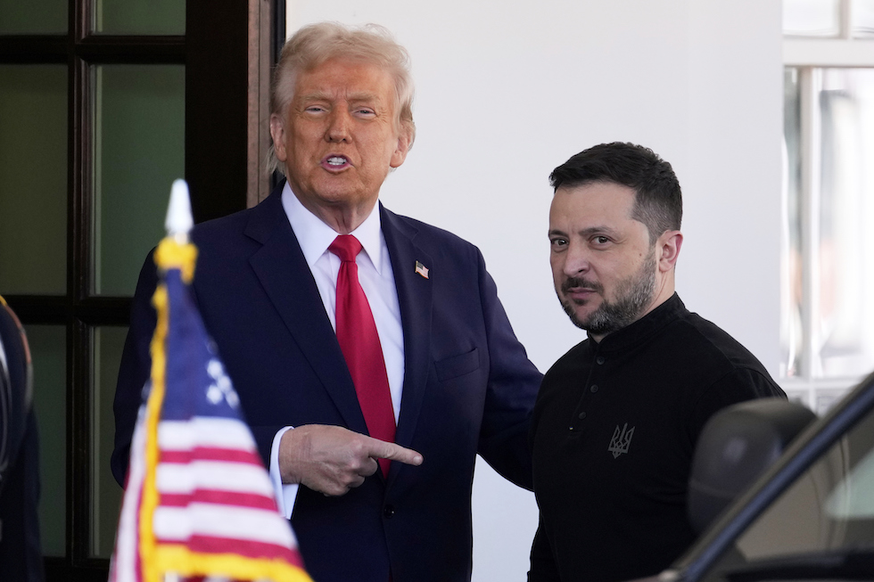 Trump e Volodymyr Zelensky alla Casa Bianca il 28 febbraio 2025