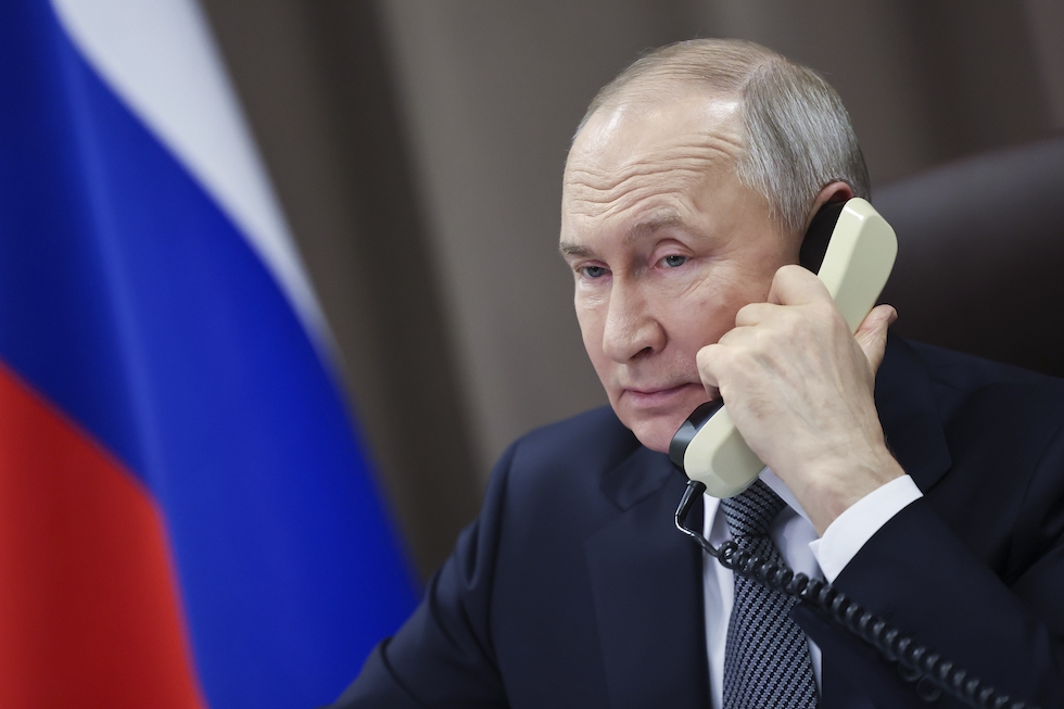 Vladimir Putin al telefono, dicembre 2024