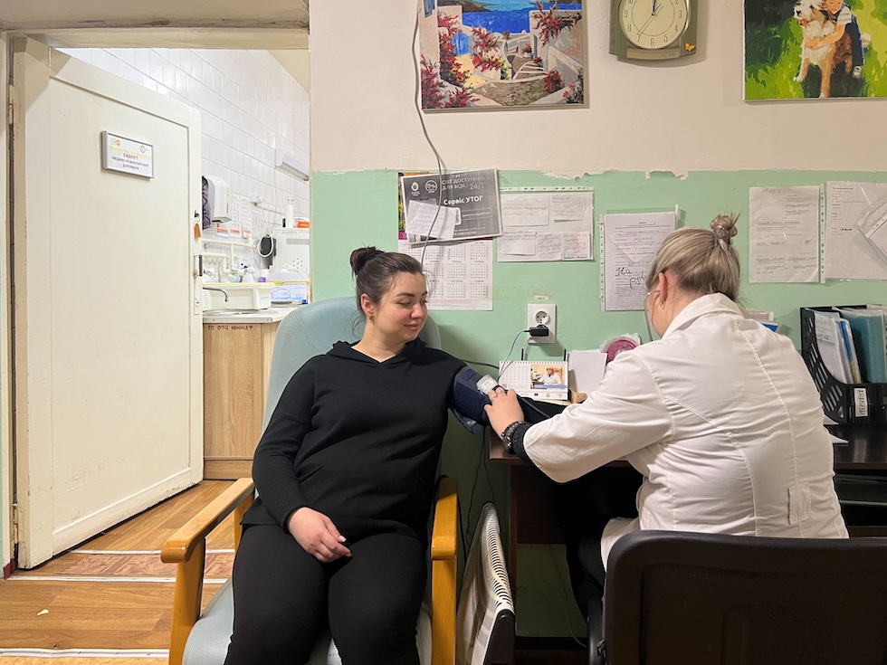 Una foto di Yulia Smoldareva all’ospedale di Kramatorsk