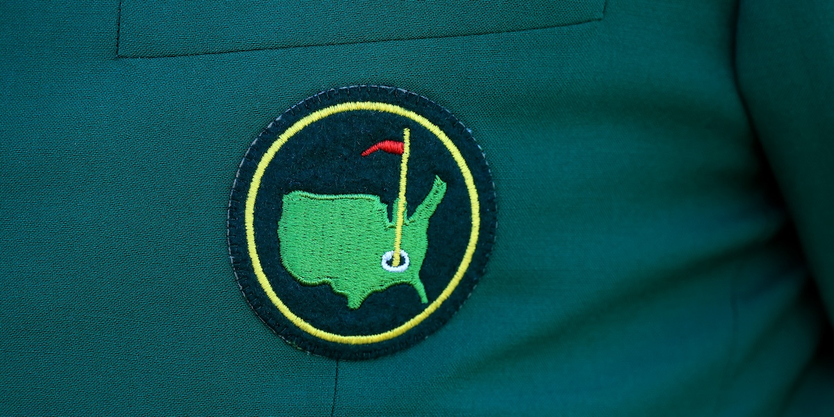 Il logo del club e del torneo sulla famosa giacca verde, che possono indossare solo i membri del club