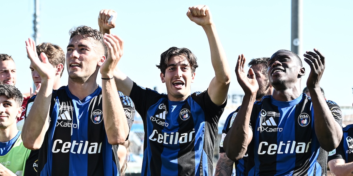 Il Pisa è stato promosso in Serie A, dopo 34 anni