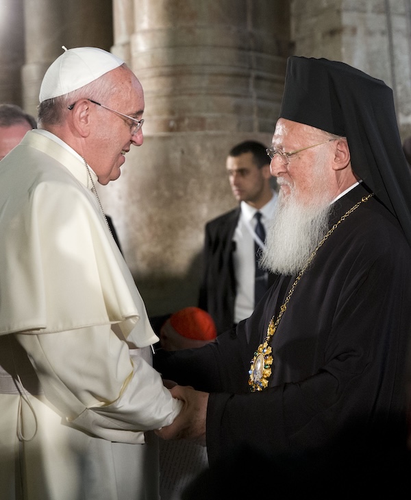 Papa Francesco e il Patriarca di Costantinopoli