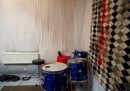 L'interno dello studio di registrazione sotto al negozio di dischi