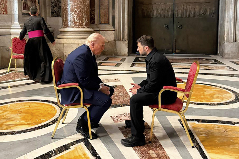 Trump e Zelensky a San Pietro, 26 eprile 2025