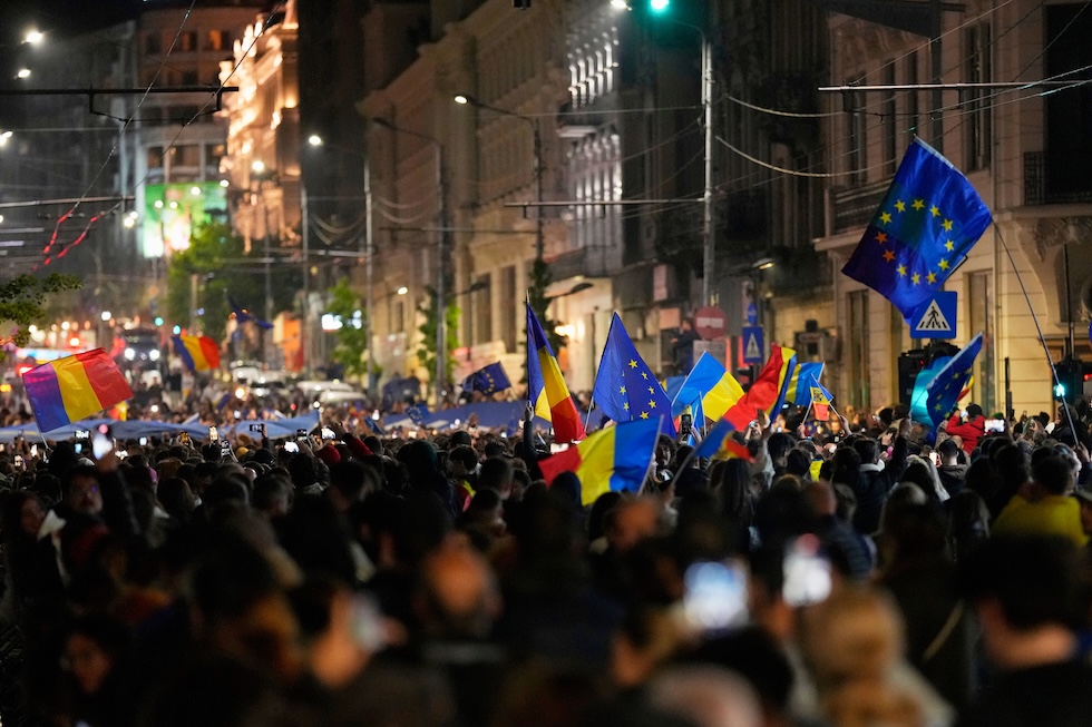 Festeggiamenti a Budapest per il primo posto di Dan, il 18 maggio