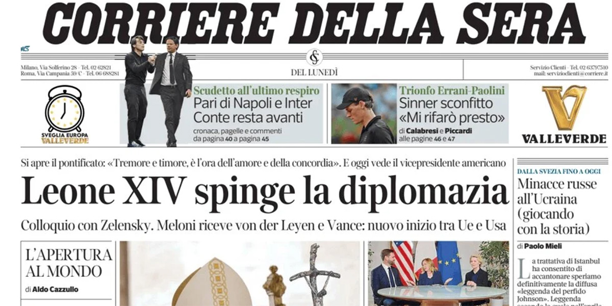 Le prime pagine di oggi