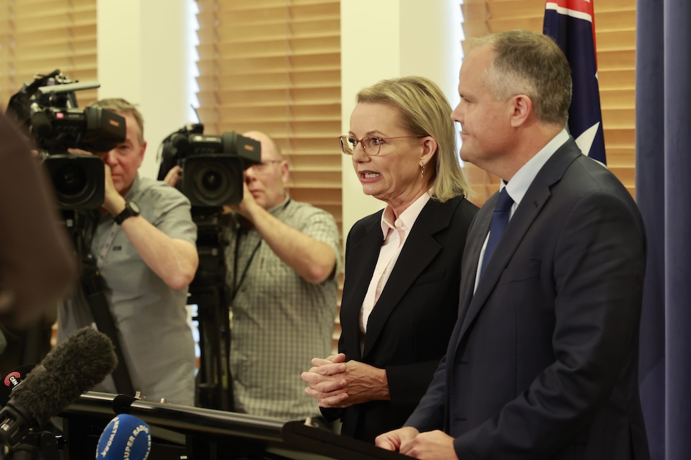 La nuova leader dei Liberali, e dell'opposizione, Sussan Ley, il 13 maggio a Canberra (