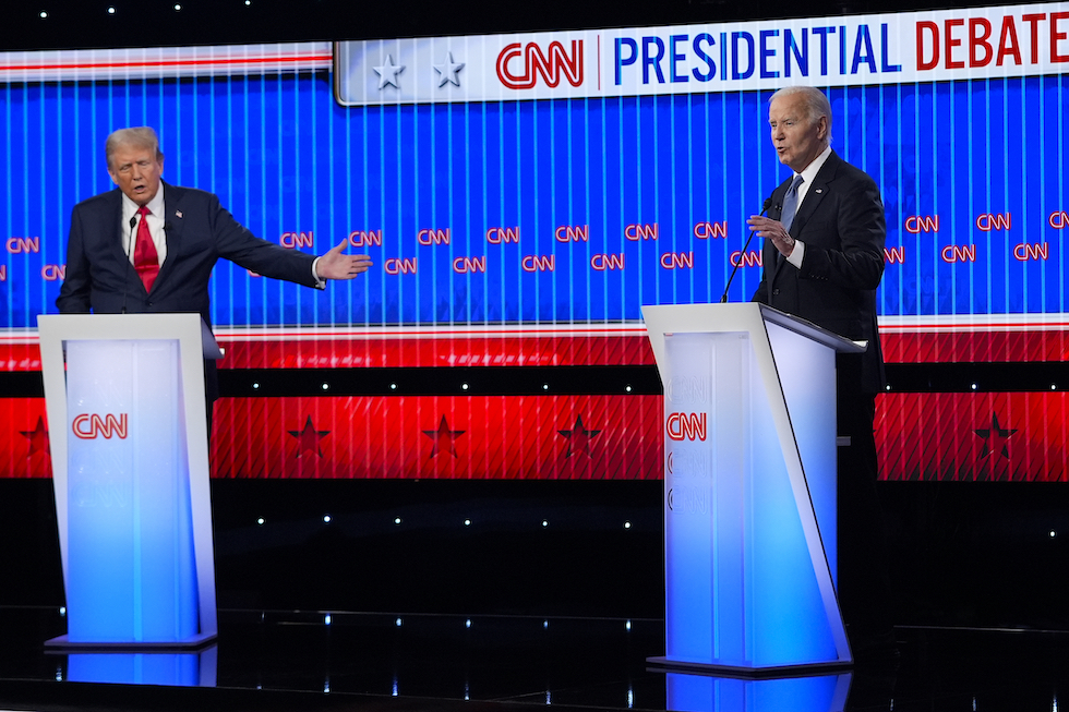 Il dibattito tra Trump e Biden nell giugno 2024