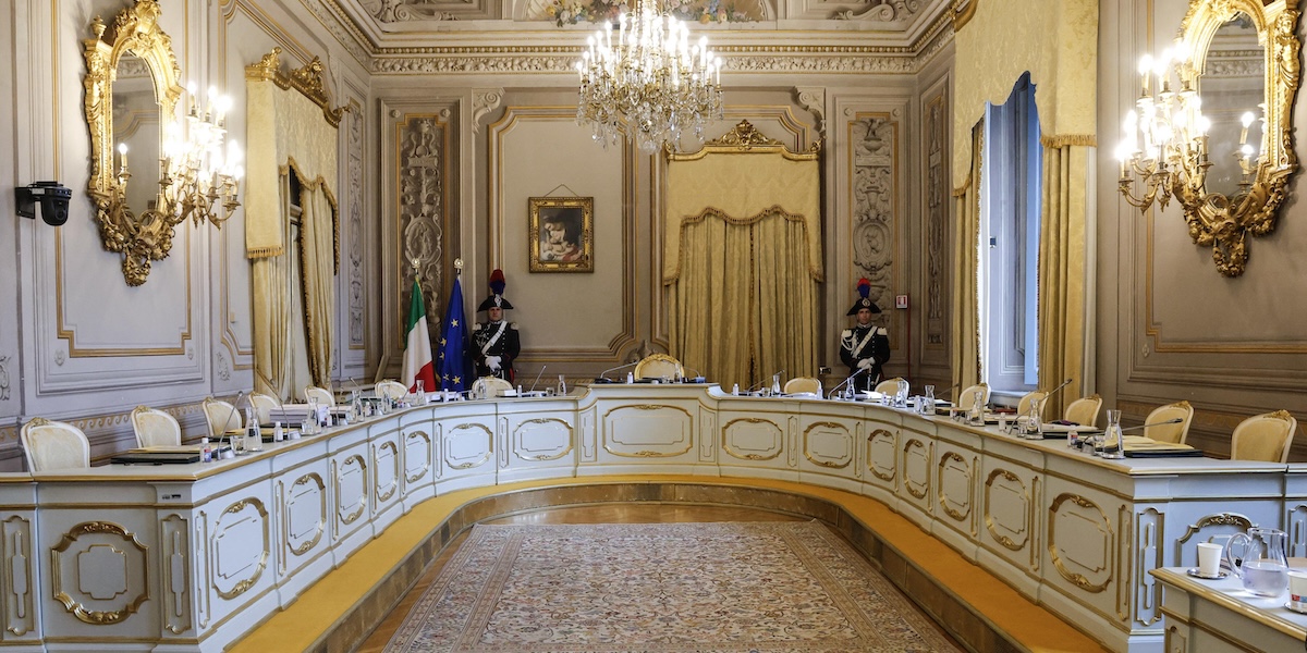 Un'aula della Corte costituzionale