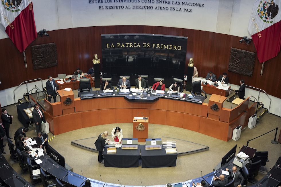 Il sorteggio di quali incarichi giudiziari includere in questa tornata elettorale, lo scorso 30 gennaio al Senato messicano