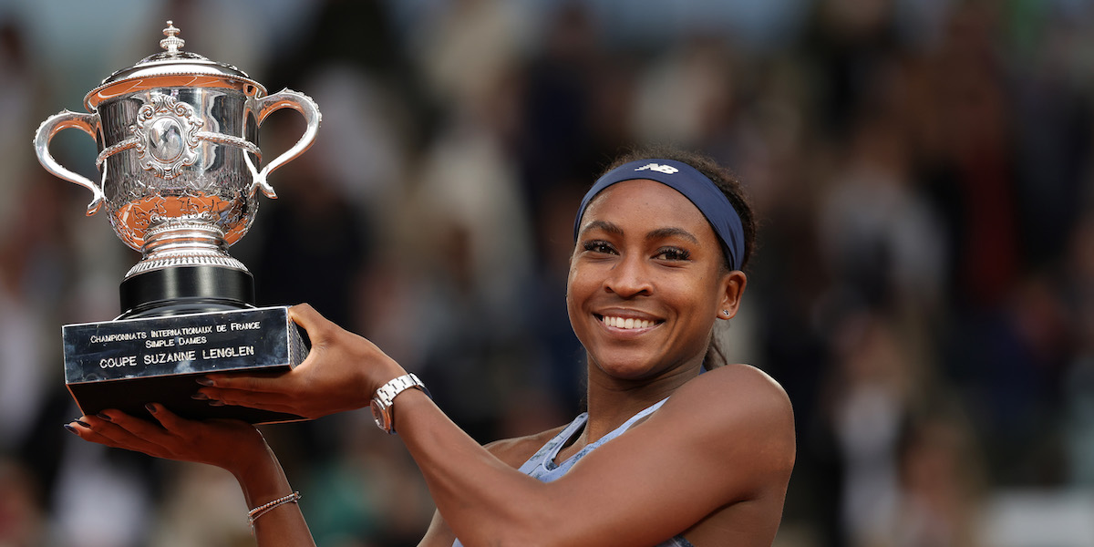 La tennista statunitense Coco Gauff ha vinto il Roland Garros per la prima volta