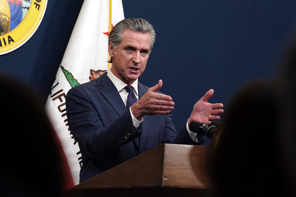 Il governatore della California Gavin Newsom, il 14 maggio 2025