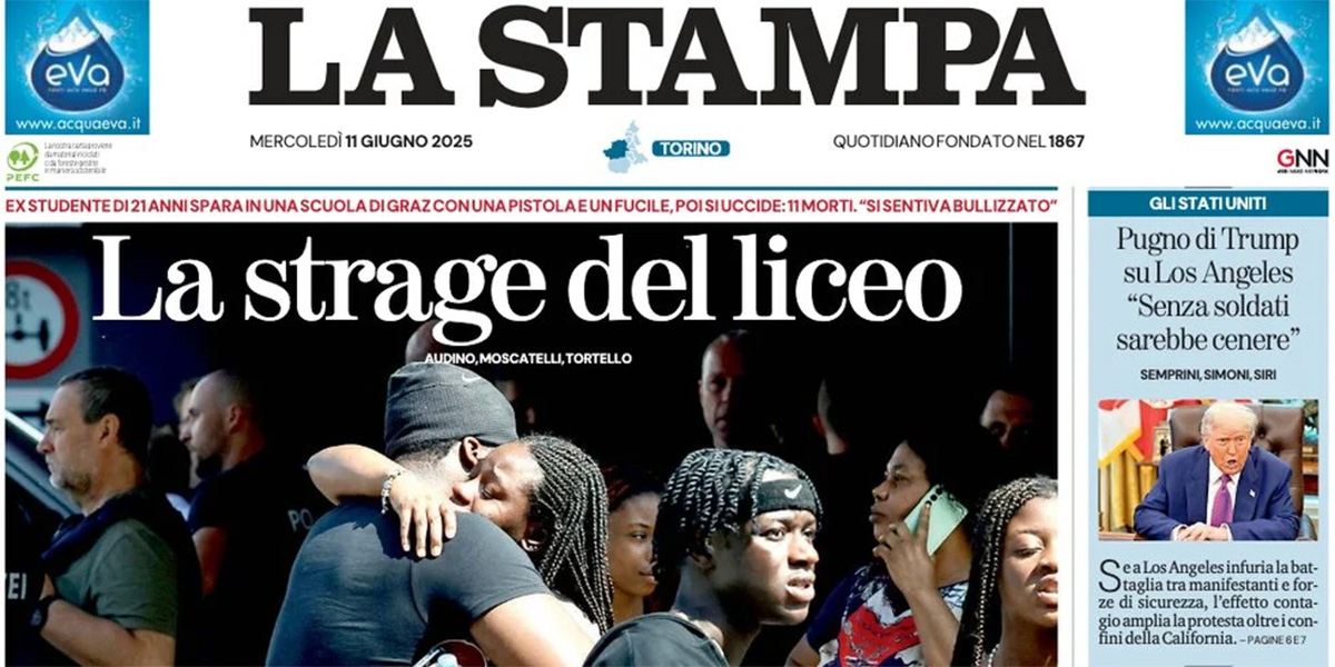 Le prime pagine di oggi
