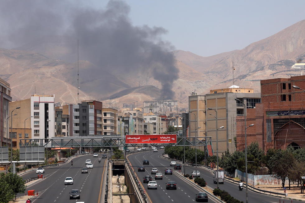 Un bombardamento israeliano a Teheran, 16 giugno 2025