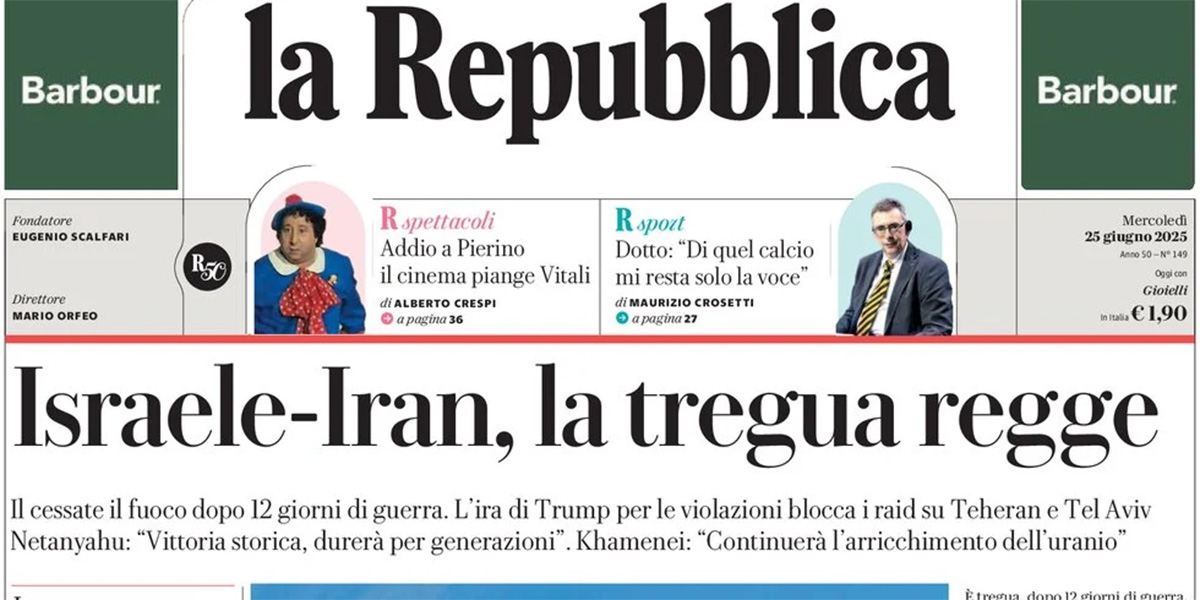 Le prime pagine di oggi