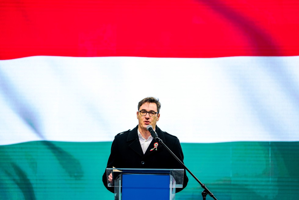 Gergely Karácsony a un evento politico