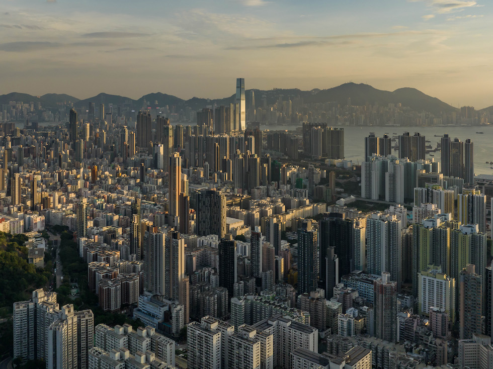 Una veduta di Hong Kong, ottobre 2022