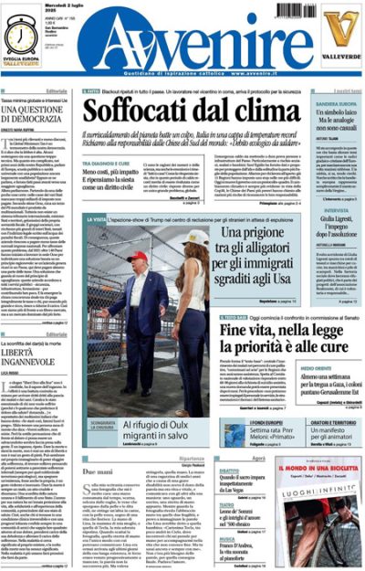 Prima pagina Avvenire