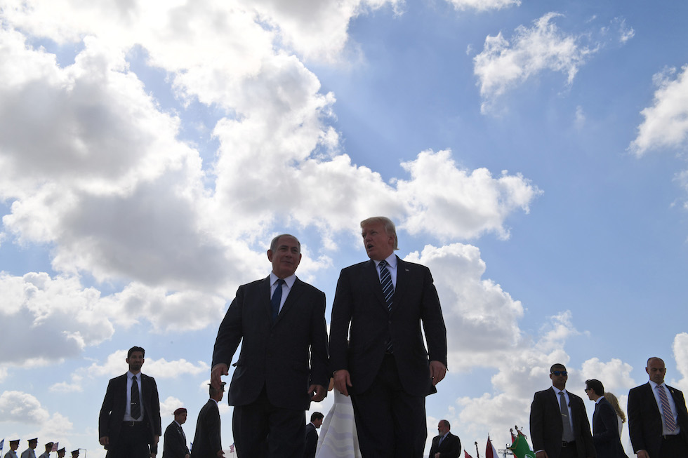 Netanyahu e Trump nel maggio 2017 a Tel Aviv 