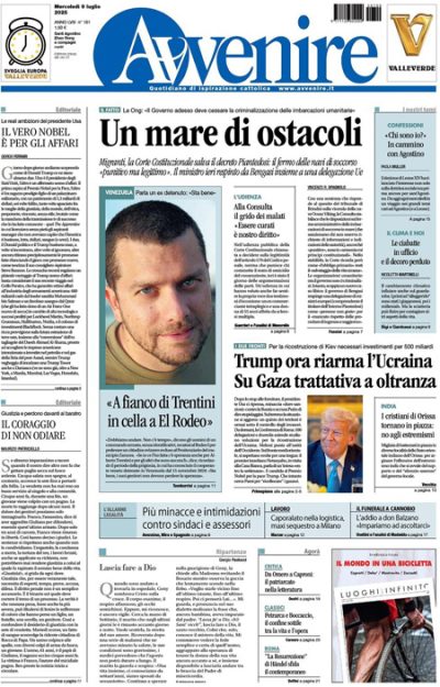 Prima pagina Avvenire