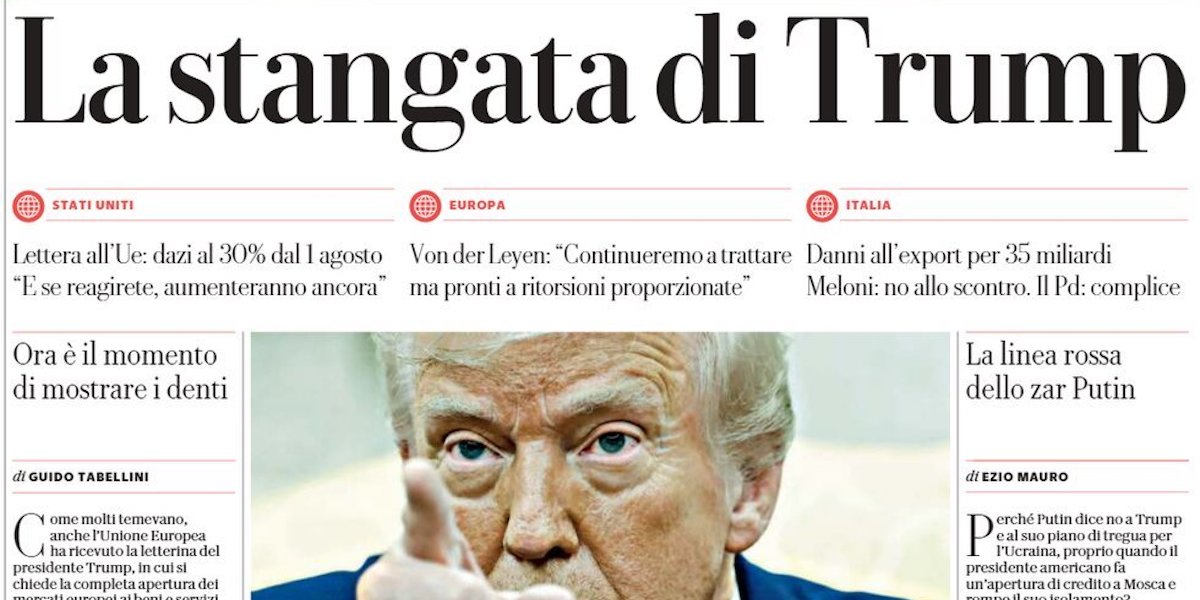 Le prime pagine di oggi