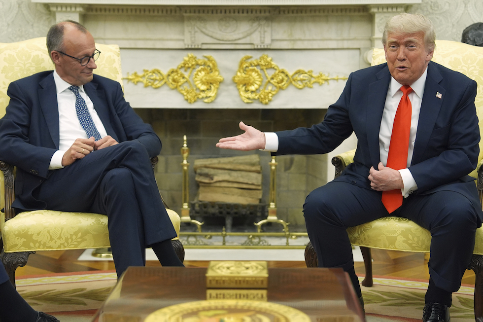 Donald Trump e Friedrich Merz alla Casa Bianca, 5 giugno 2025