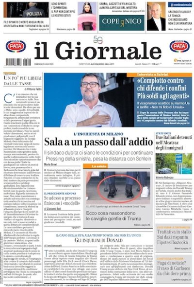 Prima pagina Il Giornale
