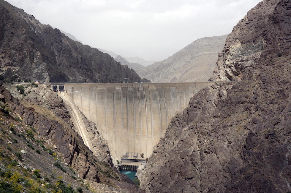 La diga di Amir Kabir in una foto del 2022