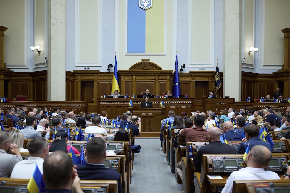 Il parlamento ucraino durante la seduta del 17 luglio
