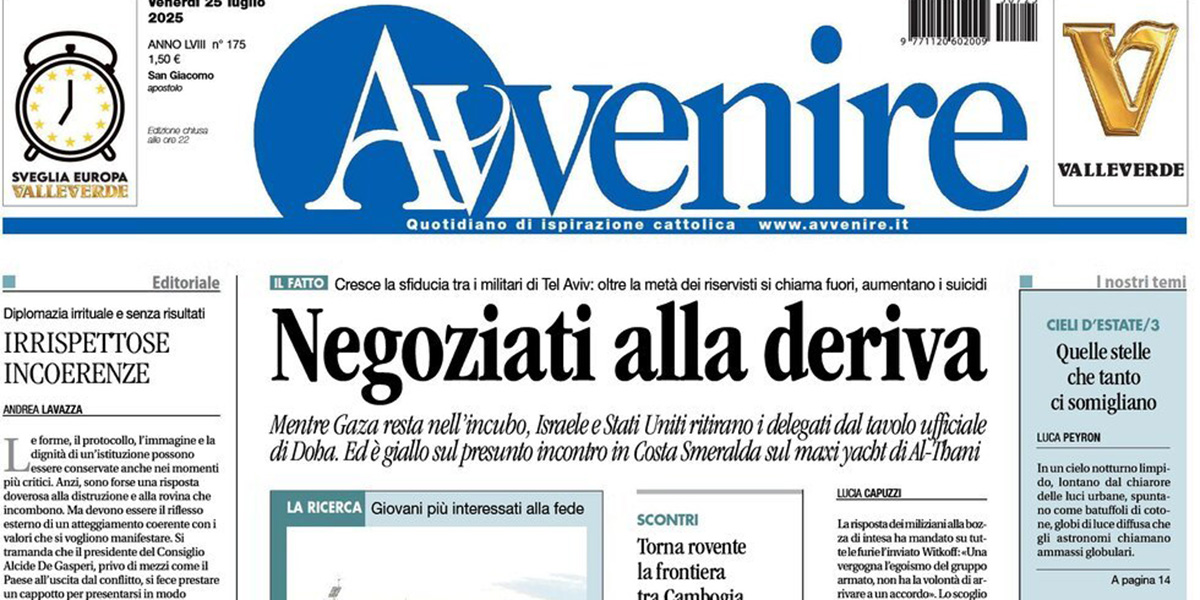 Le prime pagine di oggi