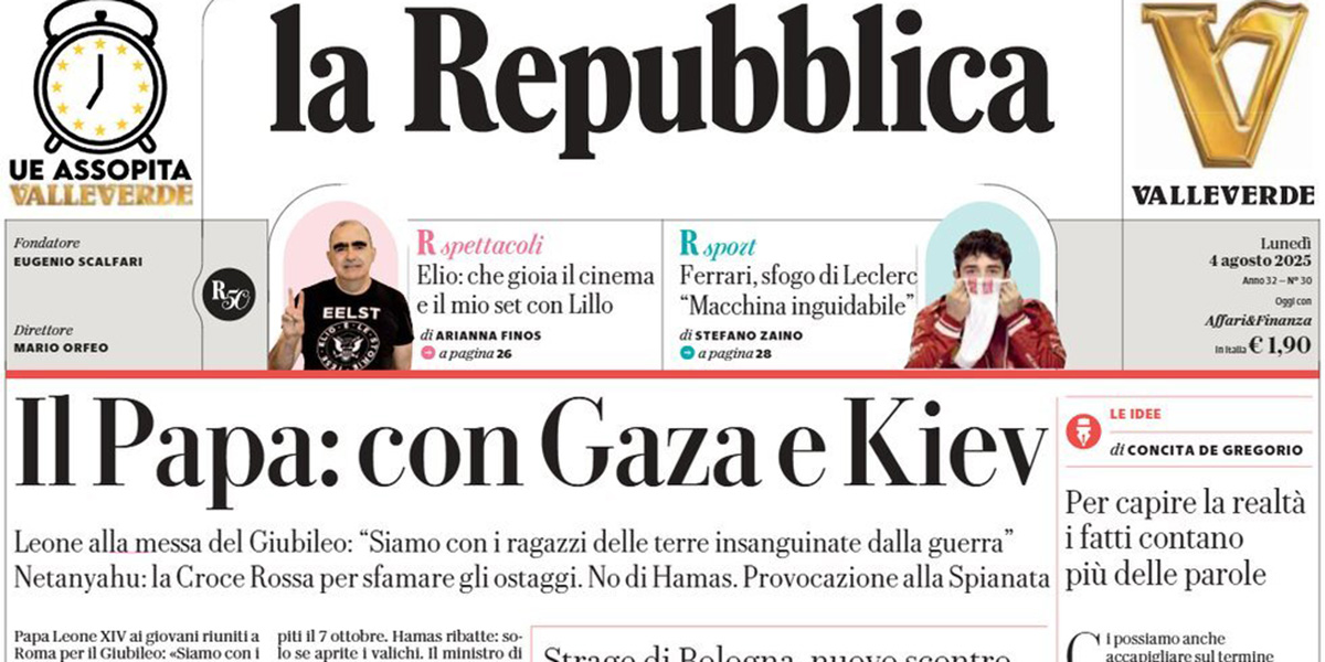 Le prime pagine di oggi