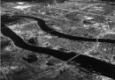 Una veduta aerea di Hiroshima nei mesi successivi all'attacco