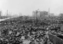 Macerie a Hiroshima, in una foto dei mesi successivi all'attacco