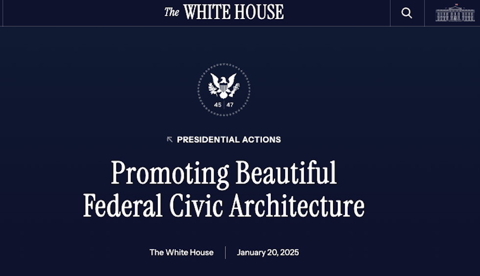 L'ordine esecutivo riproposto da Trump all'inizio del secondo mandato (dal sito della Casa Bianca)