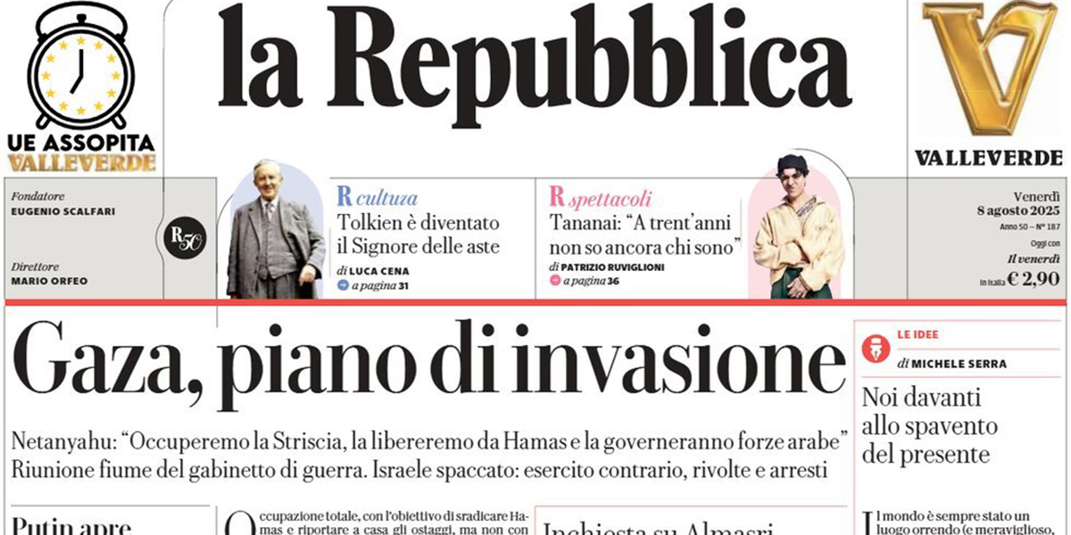 Le prime pagine di oggi
