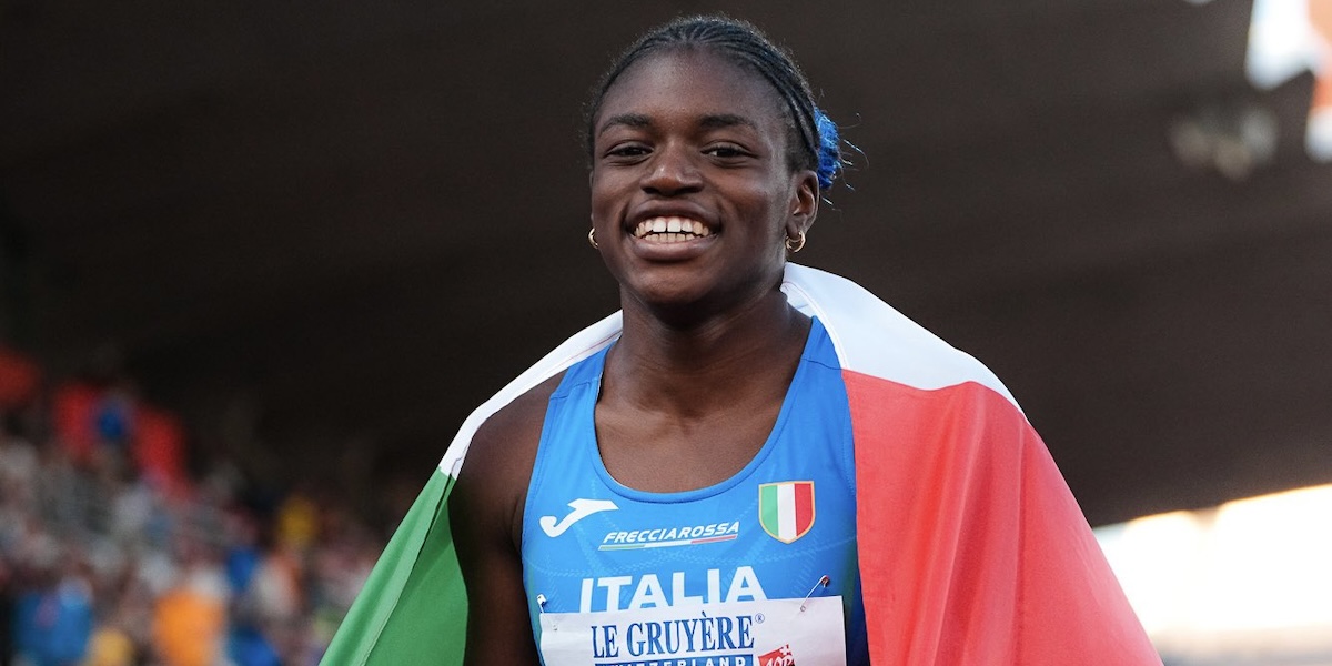 La 15enne italiana Kelly Doualla ha vinto la finale dei 100 metri agli Europei under 20 di atletica