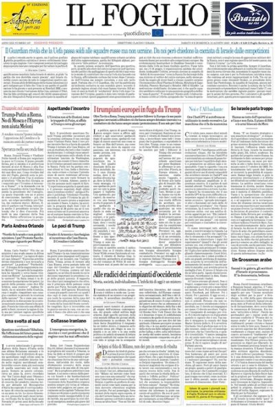 Prima pagina Il Foglio