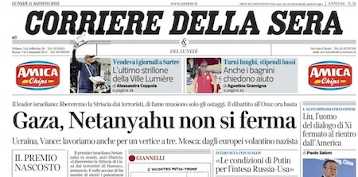 Le prime pagine di oggi