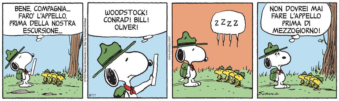 Peanuts 2025 agosto 11