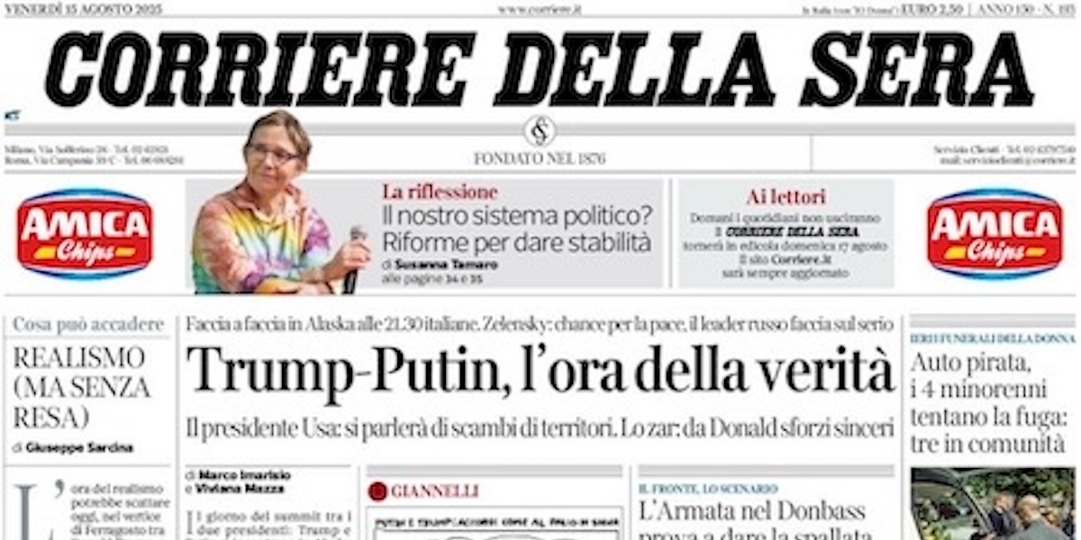 Le prime pagine di oggi